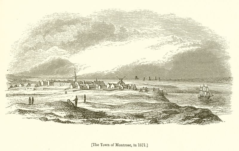 The Town of Montrose, in 1571 by English School