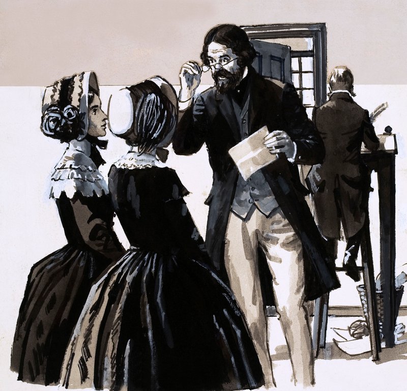 The Tragedy of the Brontes by English School