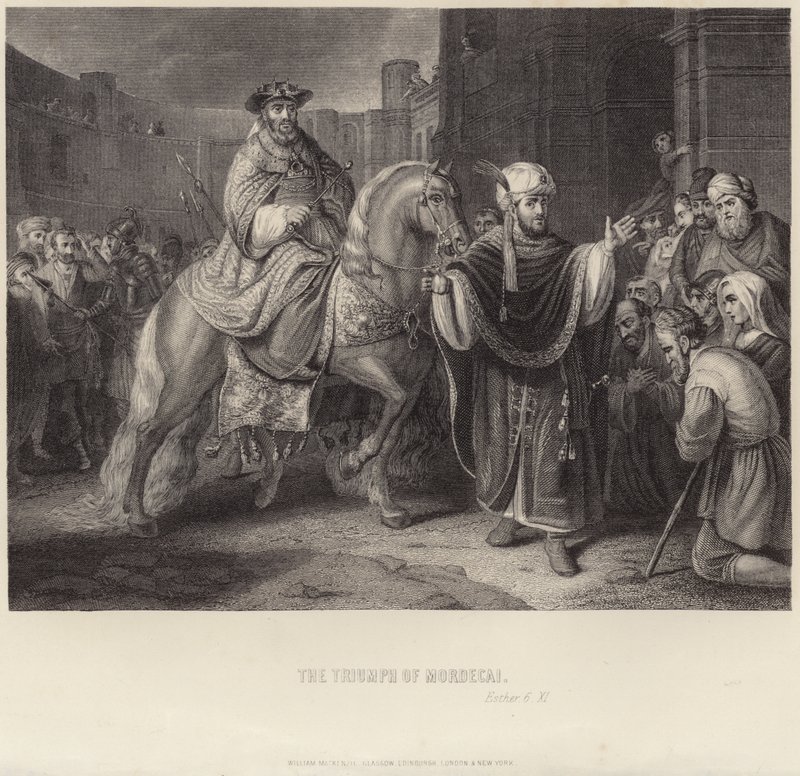 The Triumph of Mordecai by English School