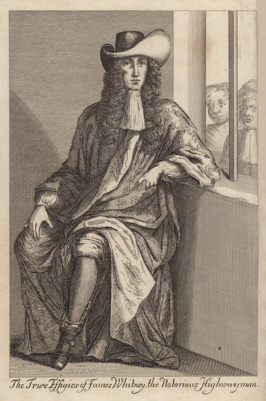 The True Effigies of Fames Whitney, the notorious Highwayman by English School