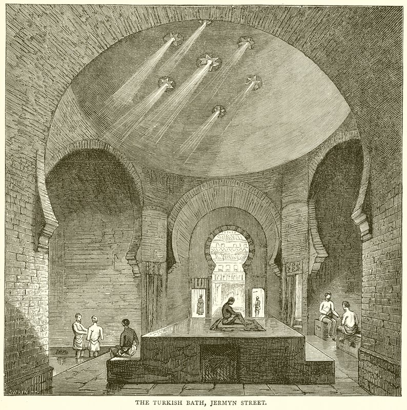 The Turkish Bath, Jermyn Street by English School