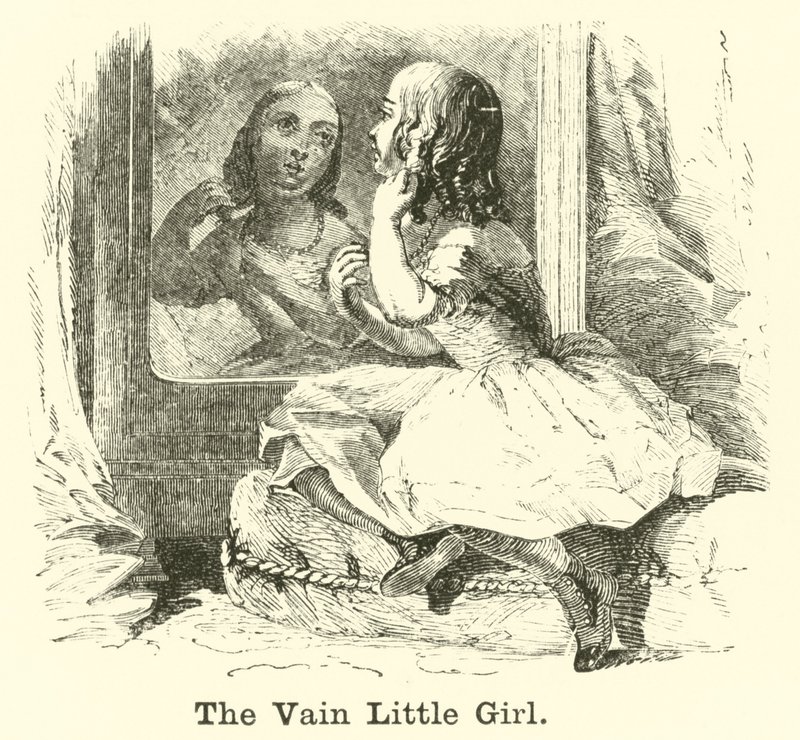 The Vain Little Girl by English School
