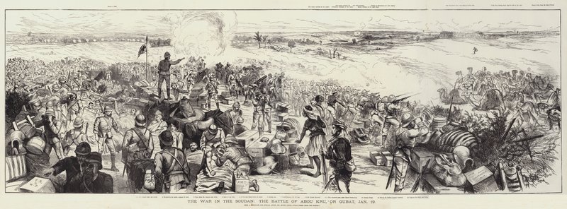 The War in the Soudan, the Battle of Abou Kru, or Gubat by English School