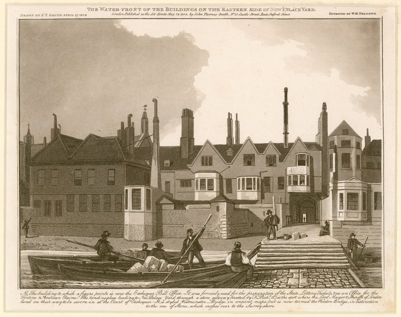 The Water Front of the Buildings on the eastern side of New Palace Yard by English School