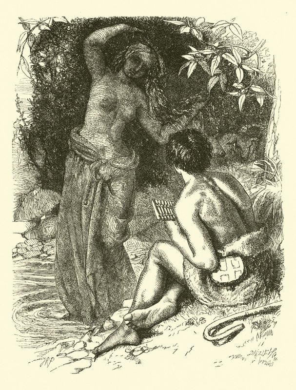 The Water Nymph Appearing to the Shepherd by English School