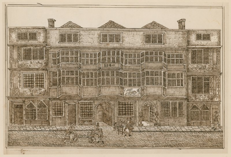 The White Hart, Bishopsgate Street by English School