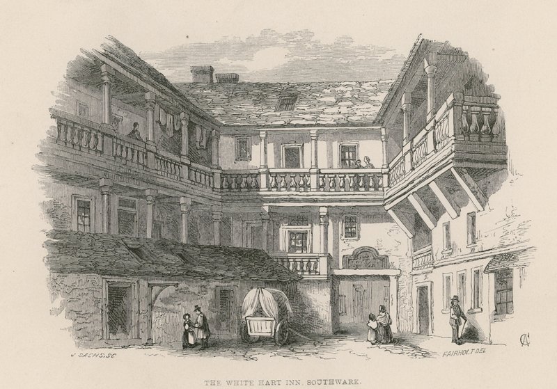 The White Hart, Southwark by English School