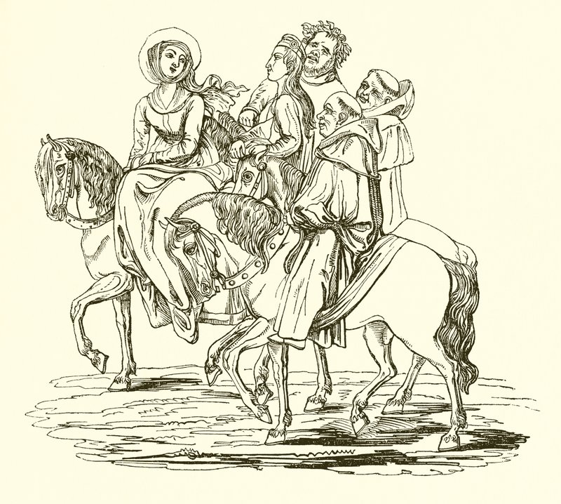 The Wife of Bath by English School