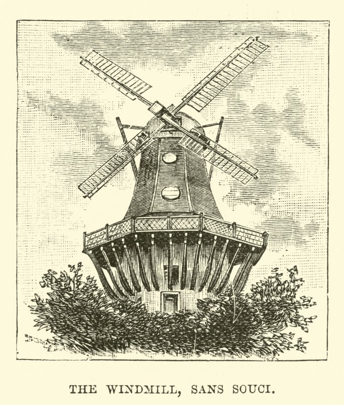 The Windmill, Sans Souci by English School