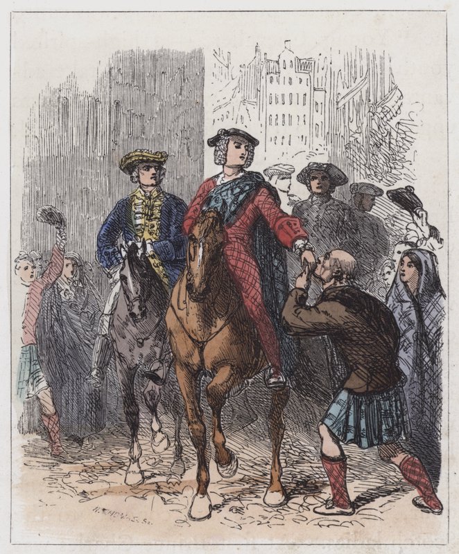 The Young Chevalier Entering Edinburgh by English School