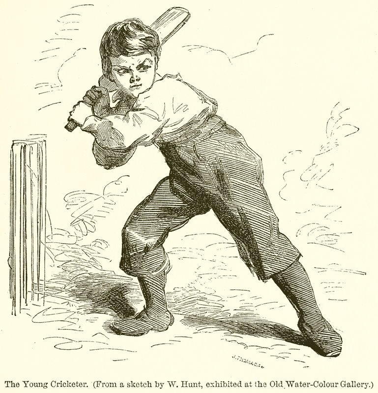 The Young Cricketer by English School