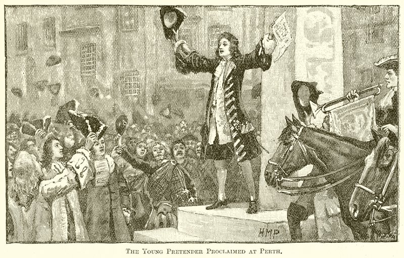 The Young Pretender Proclaimed at Perth by English School