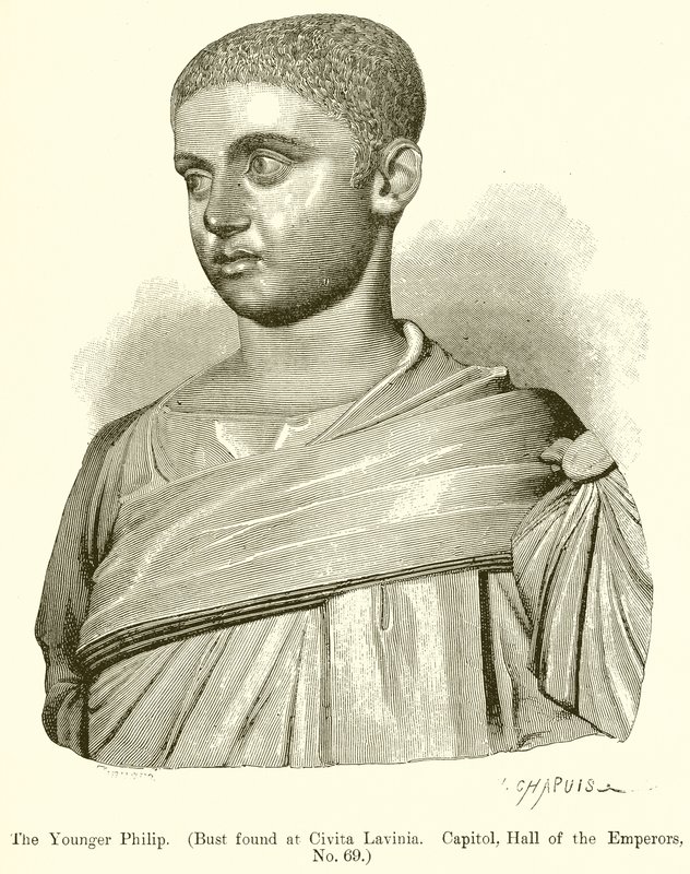 The Younger Philip (Bust found at Civita Lavinia. Capitol, Hall of the Emperors, No. 69) by English School