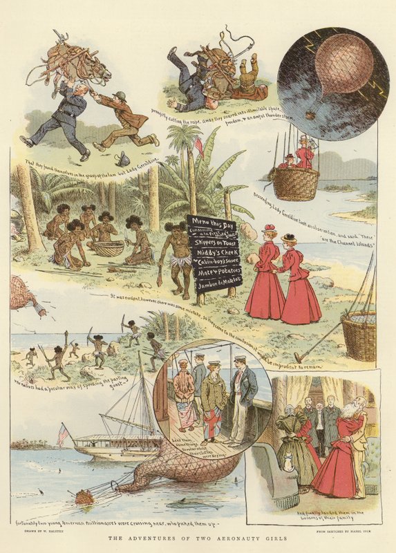 The adventures of two aeronauty girls by English School