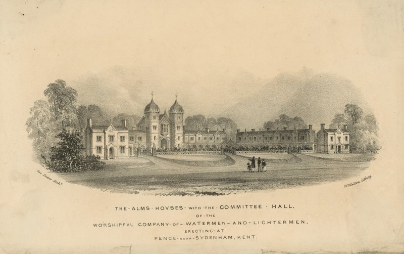 The Alms Houses of the Worshipful Company of Watermen and Lightermen by English School