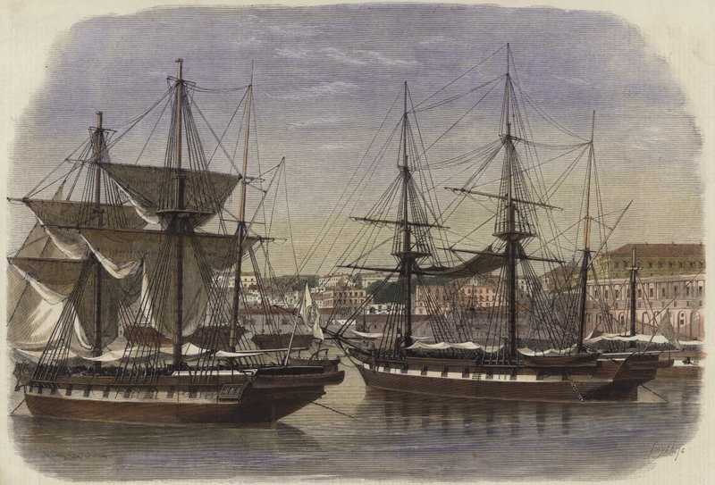 The Arsenal at Naples by English School