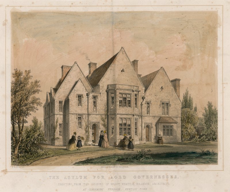 The Asylum for Aged Governesses, Claremont Terrace, Kentish Town by English School