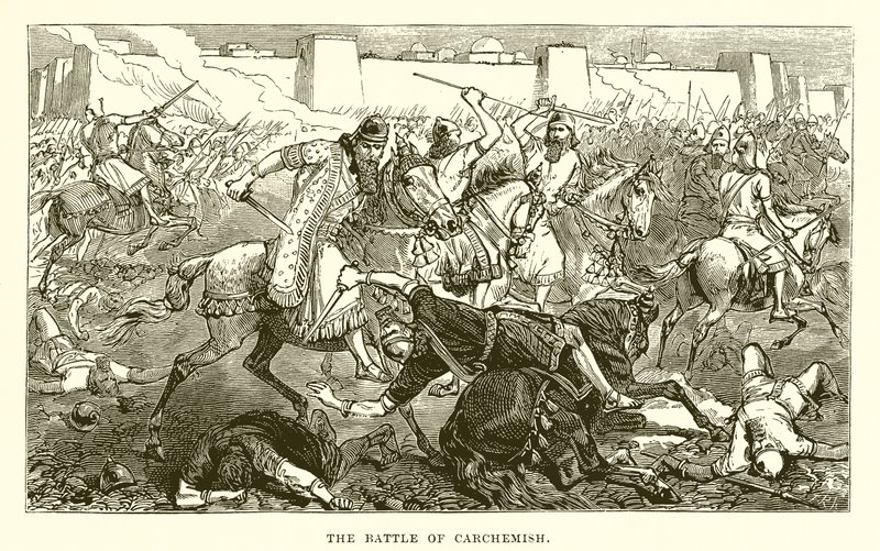 The Battle of Carchemish by English School