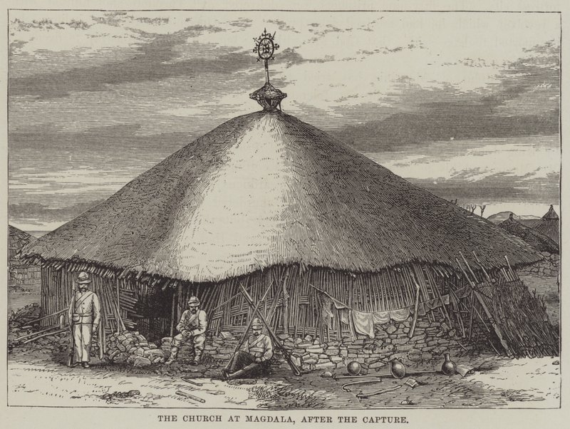 The church at Magdala, after the capture by English School