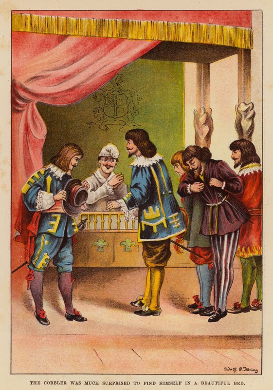 The Cobbler Was Much Surprised to Find Himself in a Beautiful Bed by English School