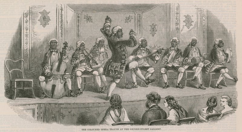 The Coloured Opera Troupe at the Oxford Street Gallery by English School