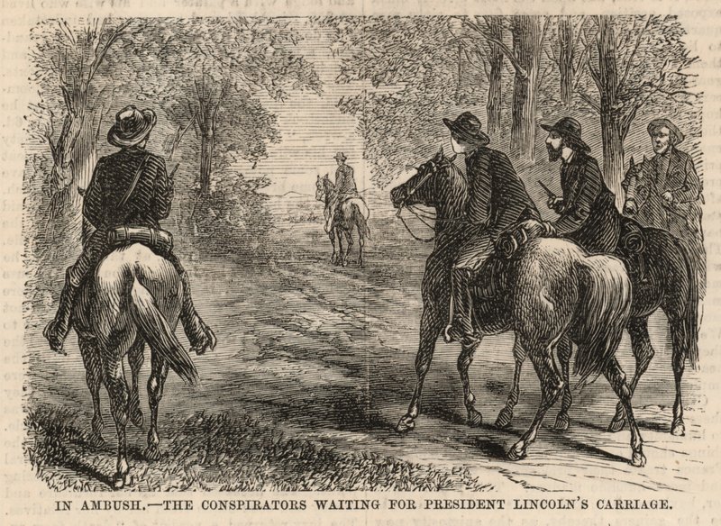The Conspirators Waiting for President Lincoln