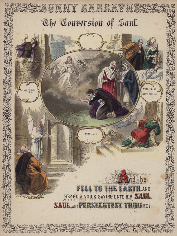 The conversion of Saul by English School