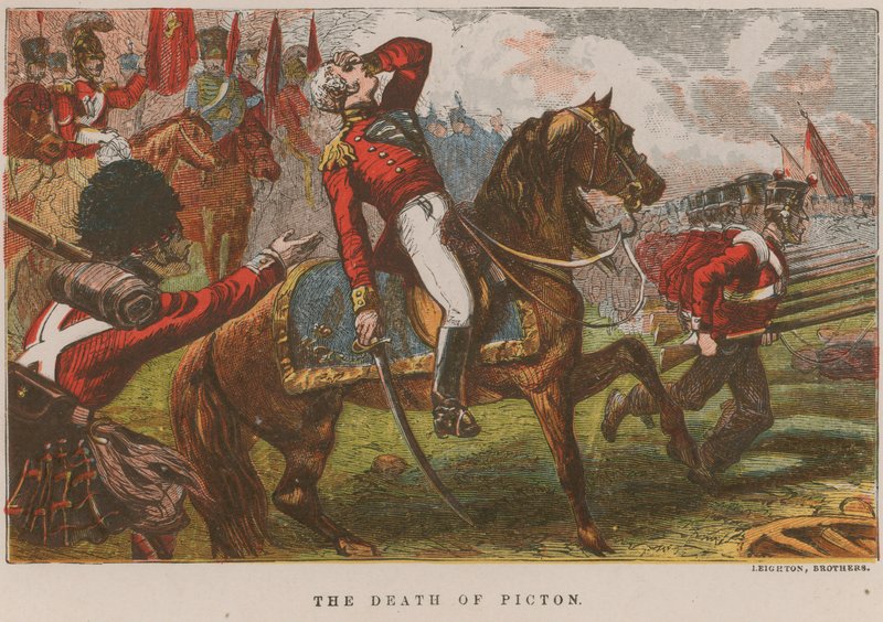 The Death of Picton by English School
