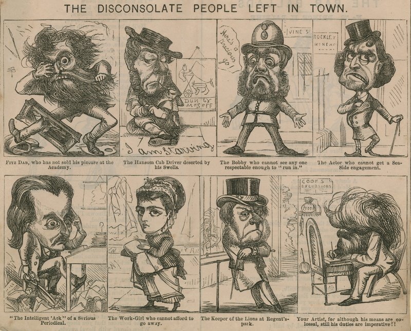 The disconsolate people in town by English School