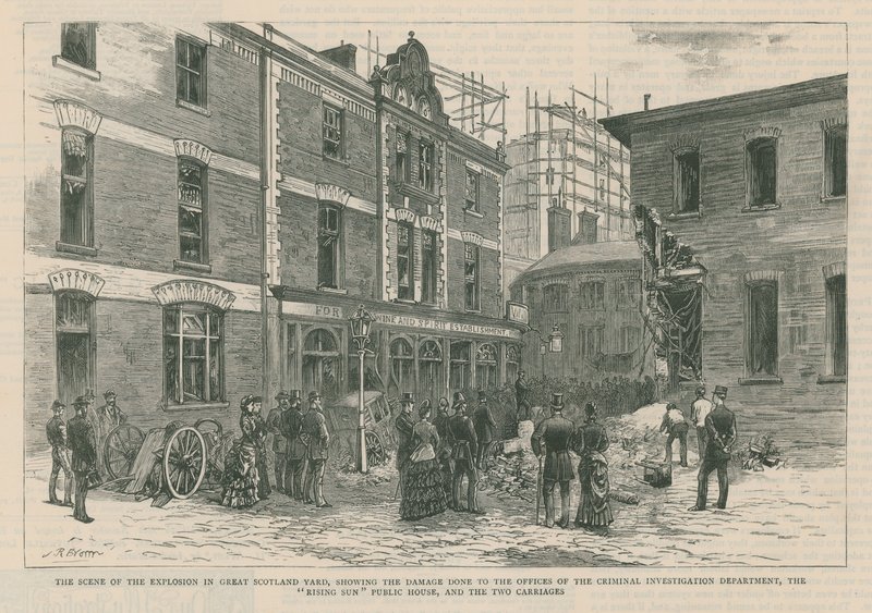 The Dynamite Outrages at the West End of London by English School