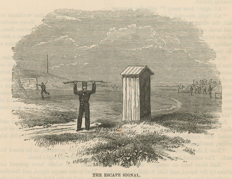 The escape signal at the Woolwich Hulks by English School