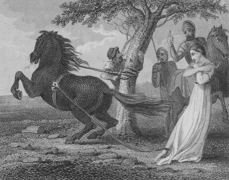 The Execution of Brunhilda of Austrasia by Chlothar II, 613 by English School