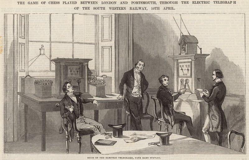 The Game of Chess Played Between London and Portsmouth, Through the Electric Telegraph by English School