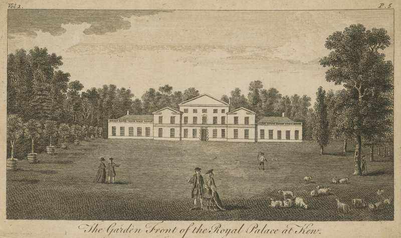 The Garden Front of the Royal Palace at Kew, London by English School
