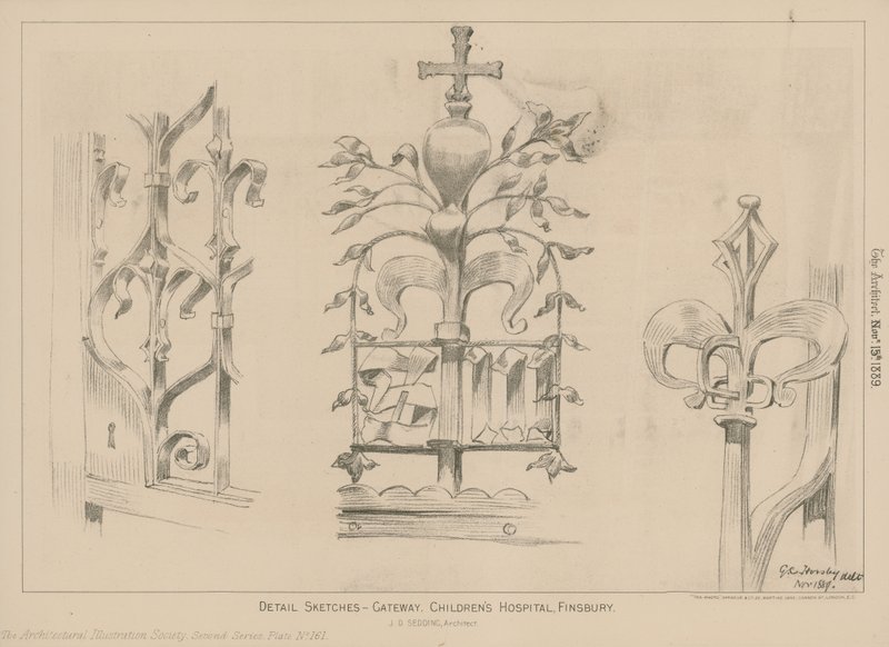 The gateway, Childrens Hospital, Finsbury by English School
