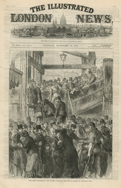 The Great Disaster on the Thames by English School