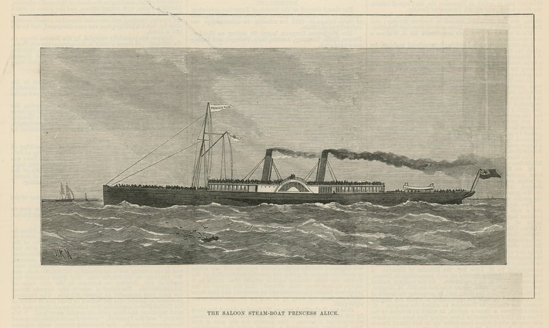 The Great Disaster on the Thames by English School