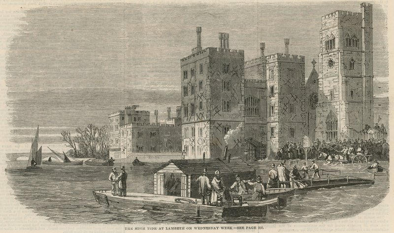 The High Tide at Lambeth on Wednesday Week by English School
