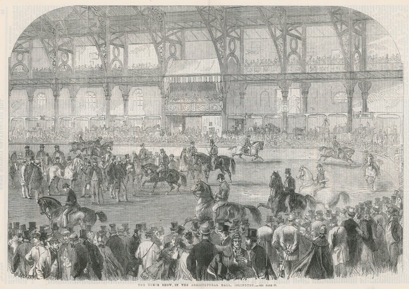 The Horse Show in the Agricultural Hall by English School
