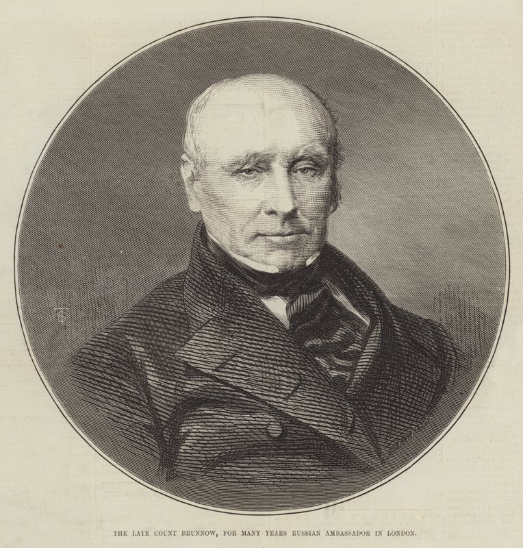 The late Count Brunnow, for Many Years Russian Ambassador in London by English School