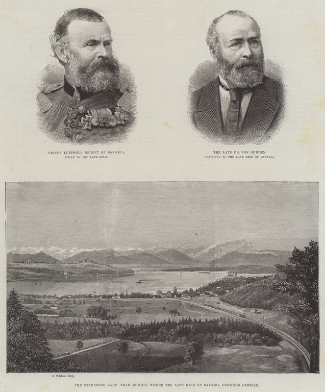 The late King of Bavaria by English School