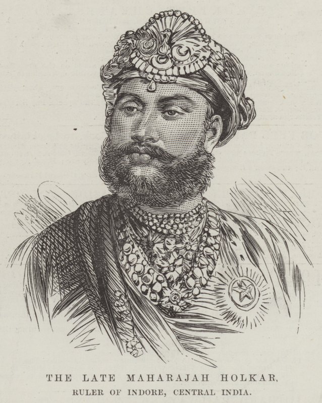 The late Maharajah Holkar, Ruler of Indore, Central India by English School