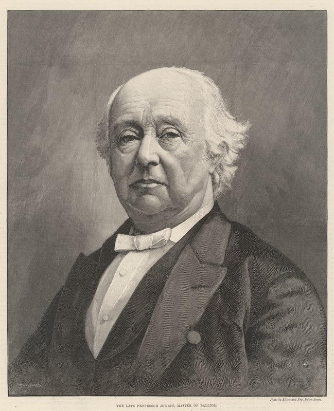 The Late Professor Jowett, Master of Balliol by English School