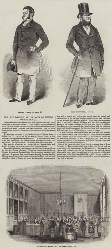 The late Robbery at the Bank of Messers Rogers and Company by English School