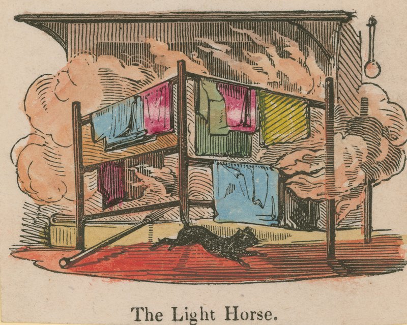 The Light Horse; Cartoon by English School