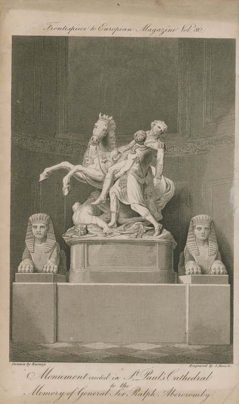 The monument erected in St Paul