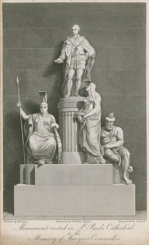 The monument erected in St Paul