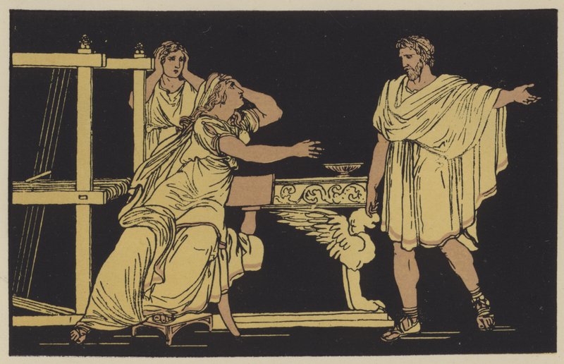 The Mother of Euryalus Receiving the News of His Death by English School