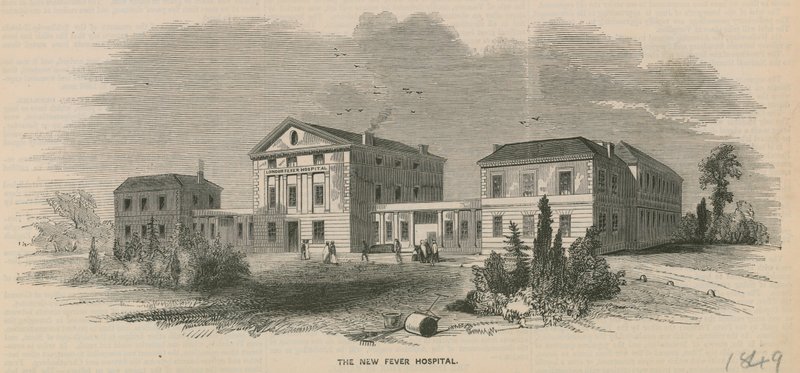 The New Fever Hospital, London by English School