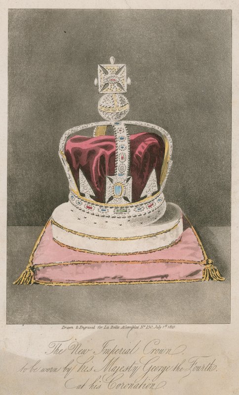 The New Imperial Crown to Be Worn by His Majesty George IV at His Coronation by English School